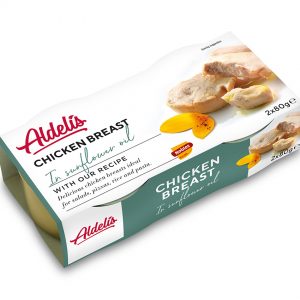 Aldelis Kuracie prsia v slnečnicovom oleji 2x80 g
